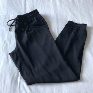 Black harem pants with silver details